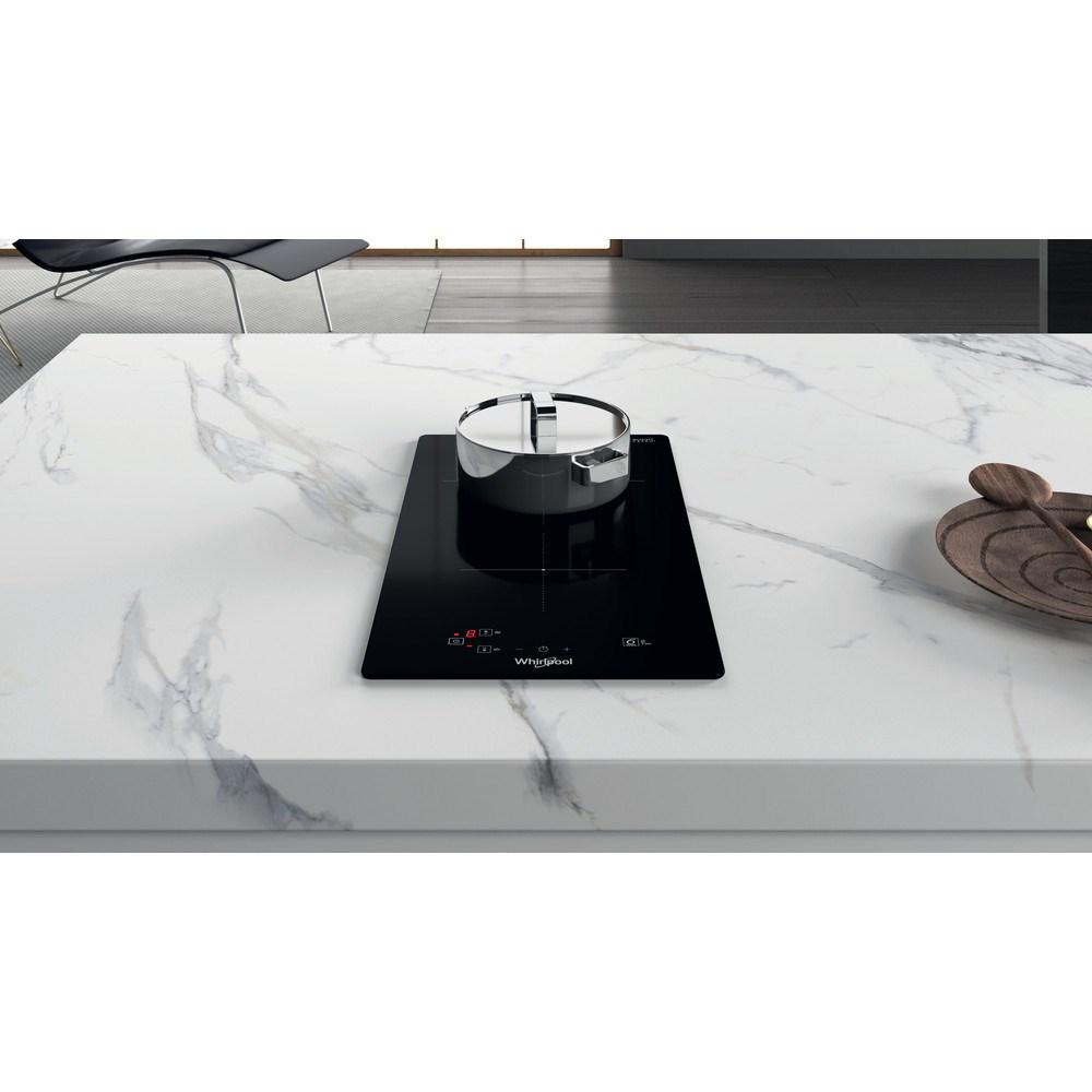 Kaitlentė Whirlpool WS Q0530 NE viryklė Juoda Įmontuoti 28 cm Indukcinė viryklė, padalyta į sritis 2 zone(s)