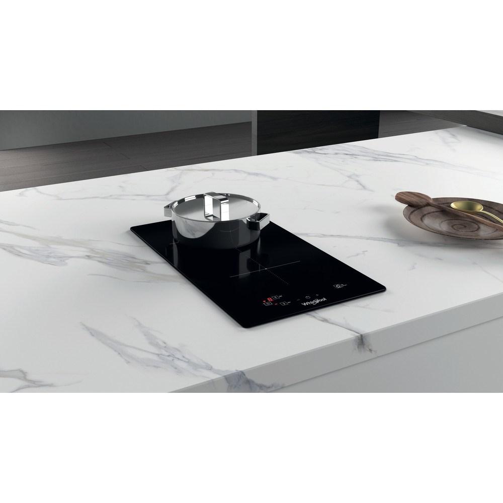 Kaitlentė Whirlpool WS Q0530 NE viryklė Juoda Įmontuoti 28 cm Indukcinė viryklė, padalyta į sritis 2 zone(s)