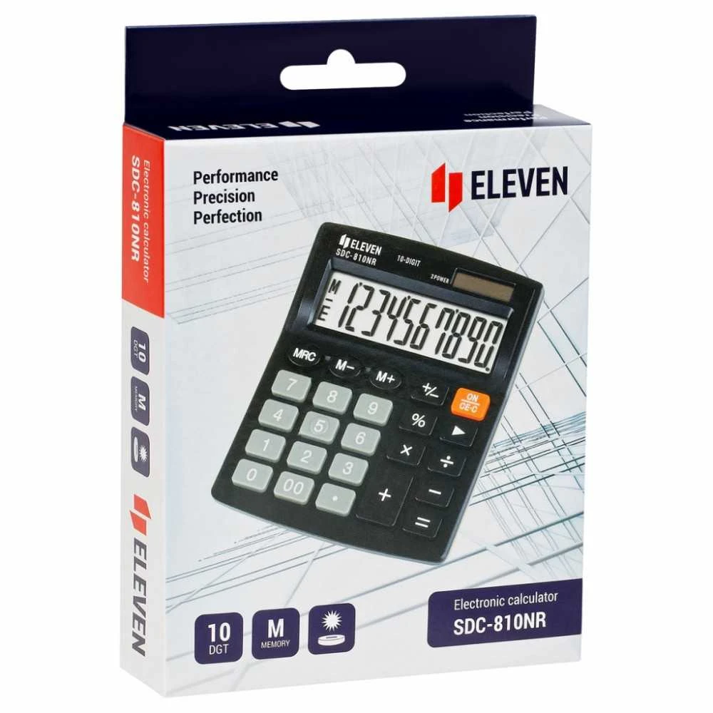 Skaičiuotuvas ELEVEN SDC-810NR, 10 skaičių ekranas