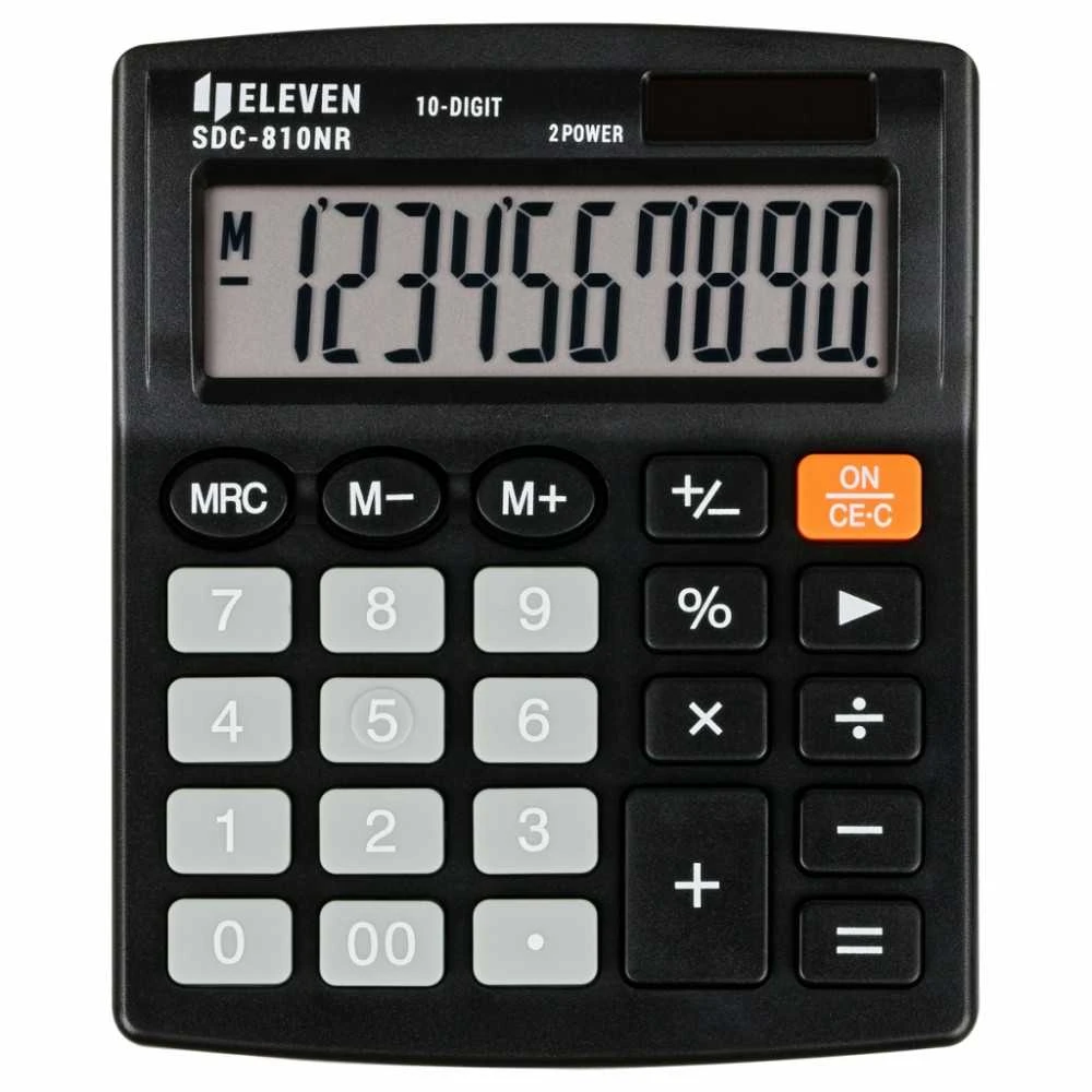 Skaičiuotuvas ELEVEN SDC-810NR, 10 skaičių ekranas