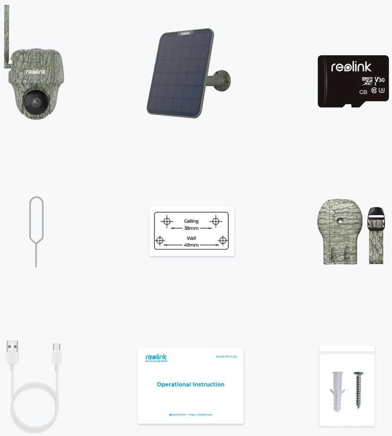 Reolink | Medžioklės kamera su saulės baterija | Go serija G450 | PTZ | 8 MP | Fiksuota | Micro SD, maks. 128 GB