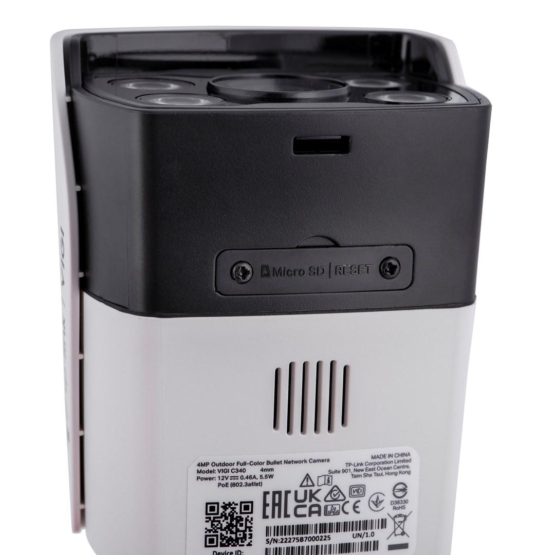 TP-LINK | VIGI 4MP lauko visų spalvų tinklo kamera | VIGI C340 | Kulka | 4 MP | 4 mm | IP66 | H.265+/H.265/H.264+/H.264 | MicroSD