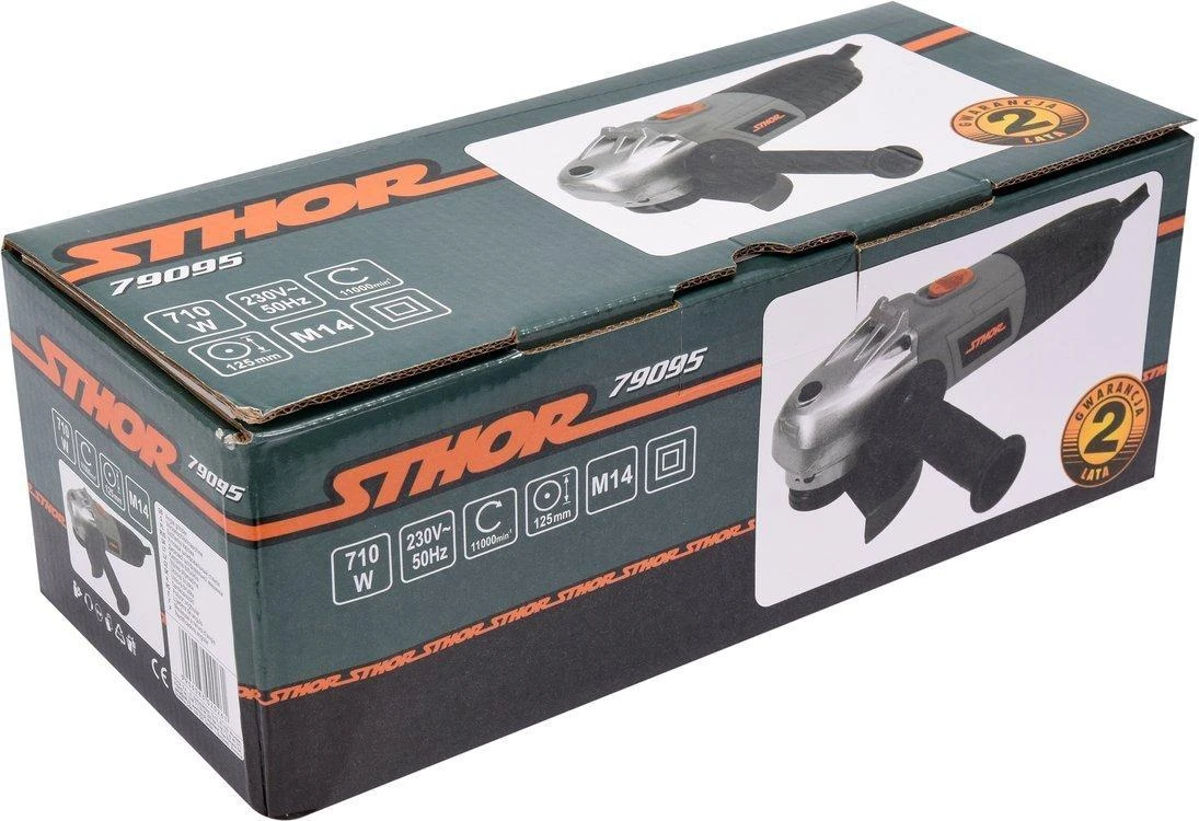 Toya Sa Poland Elektrinis kampinis šlifuoklis | 710 W | 125 mm (79095)