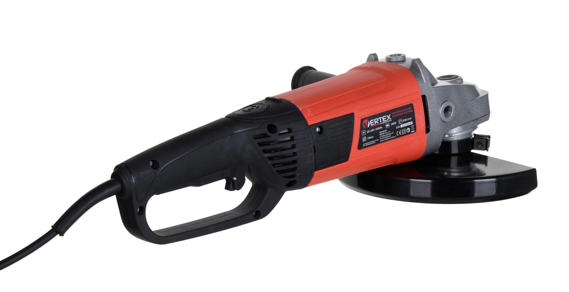 VERTEX kampinis šlifuoklis 230mm 2400W