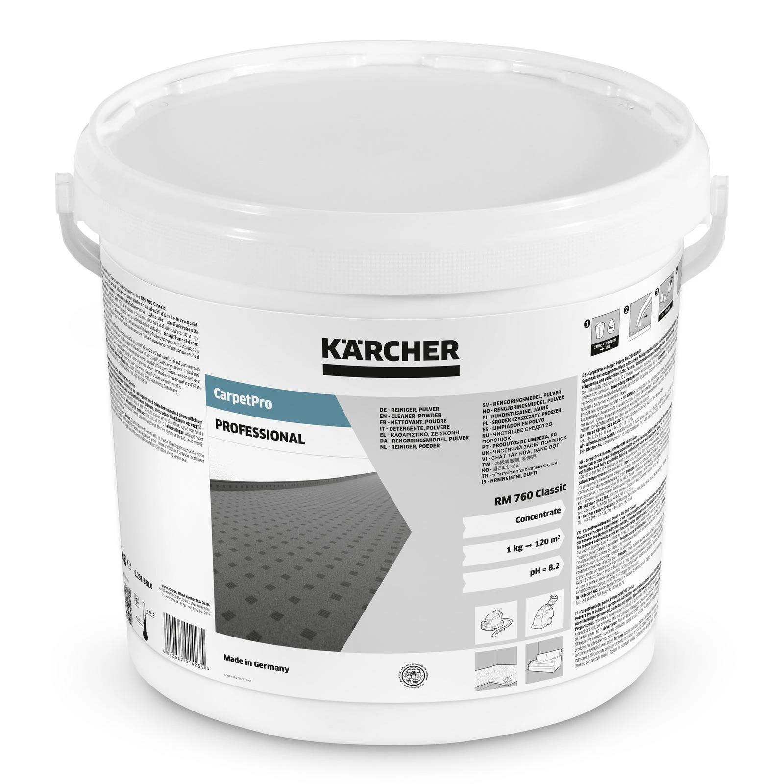 Kärcher plovimo priemonė RM 760 10kg, miltelinio pagrindo