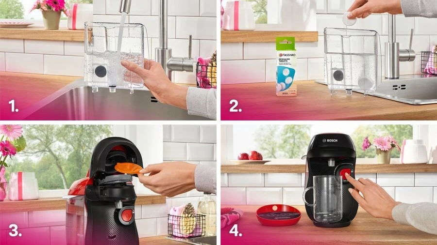 Kavos aparatas Bosch Tassimo Happy TAS103E Automatinis kapsulinis kavos virimo aparatas 0.7 L