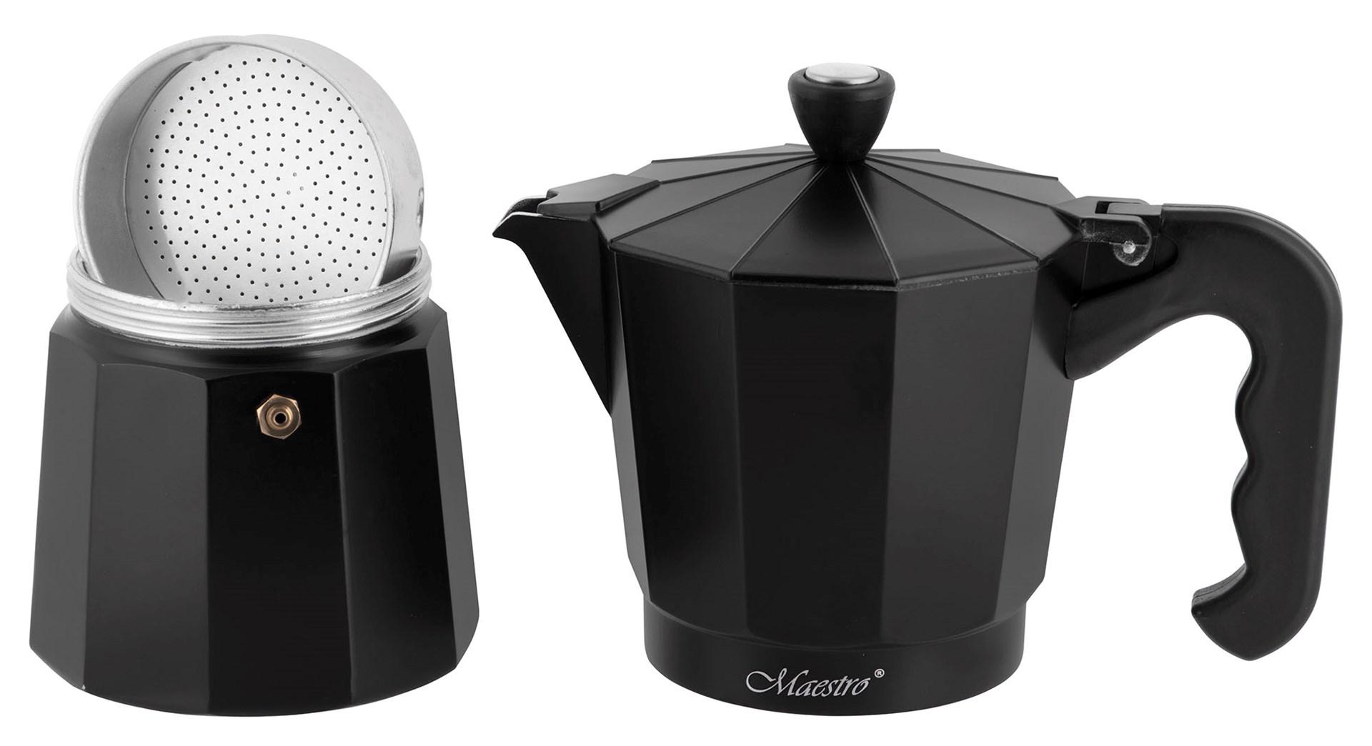 Café for 9 cups MR-1666-9-Juodas MAESTRO