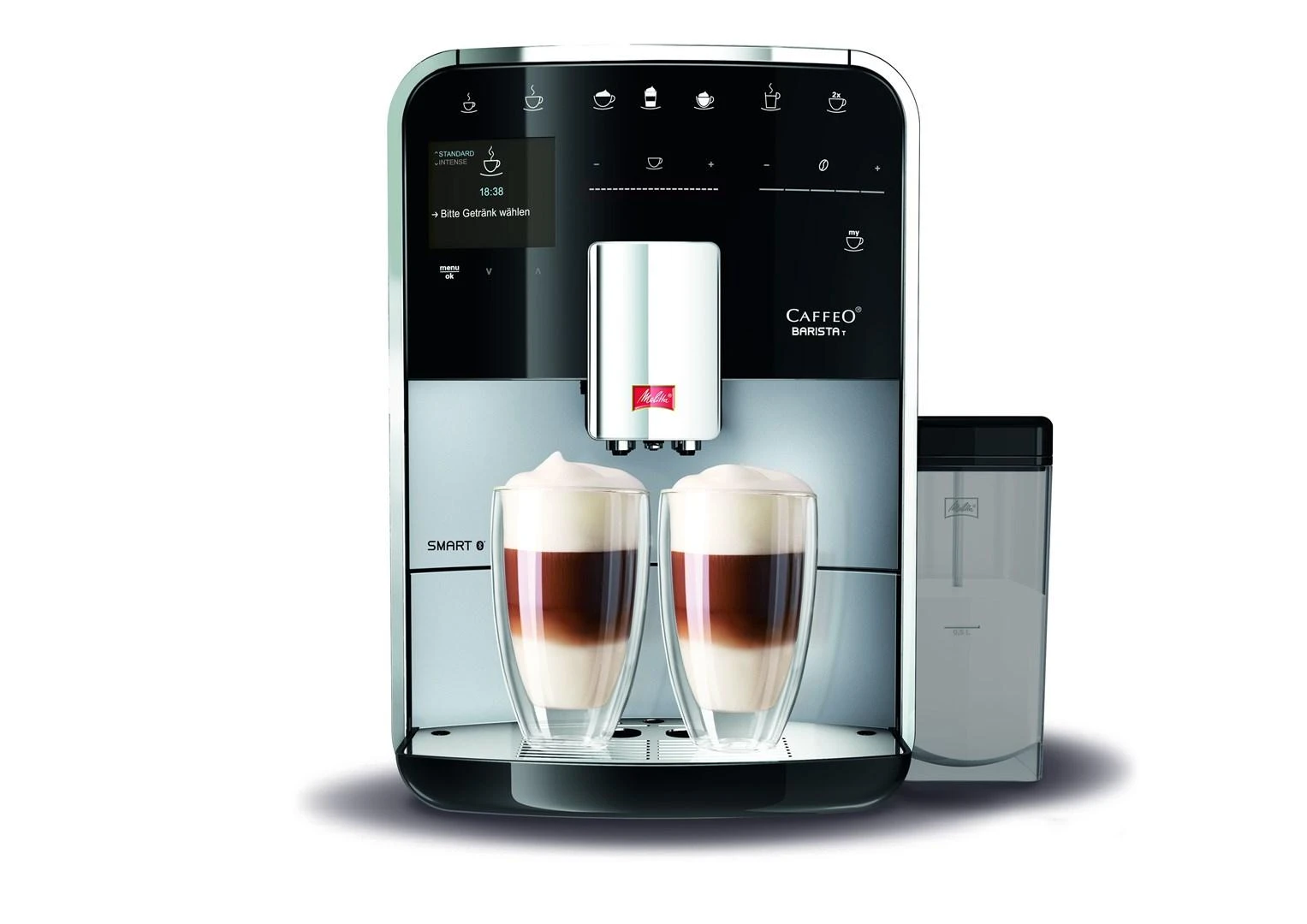 Kavos aparatas Melitta F83/0-101 automatinis, Sidabrinės spalvos