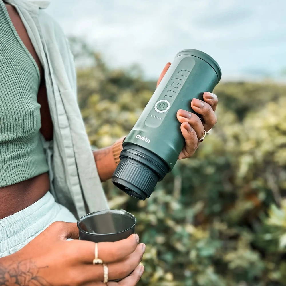 Outin Nano 7500mAh nešiojamasis kavos virimo aparatas - žalias