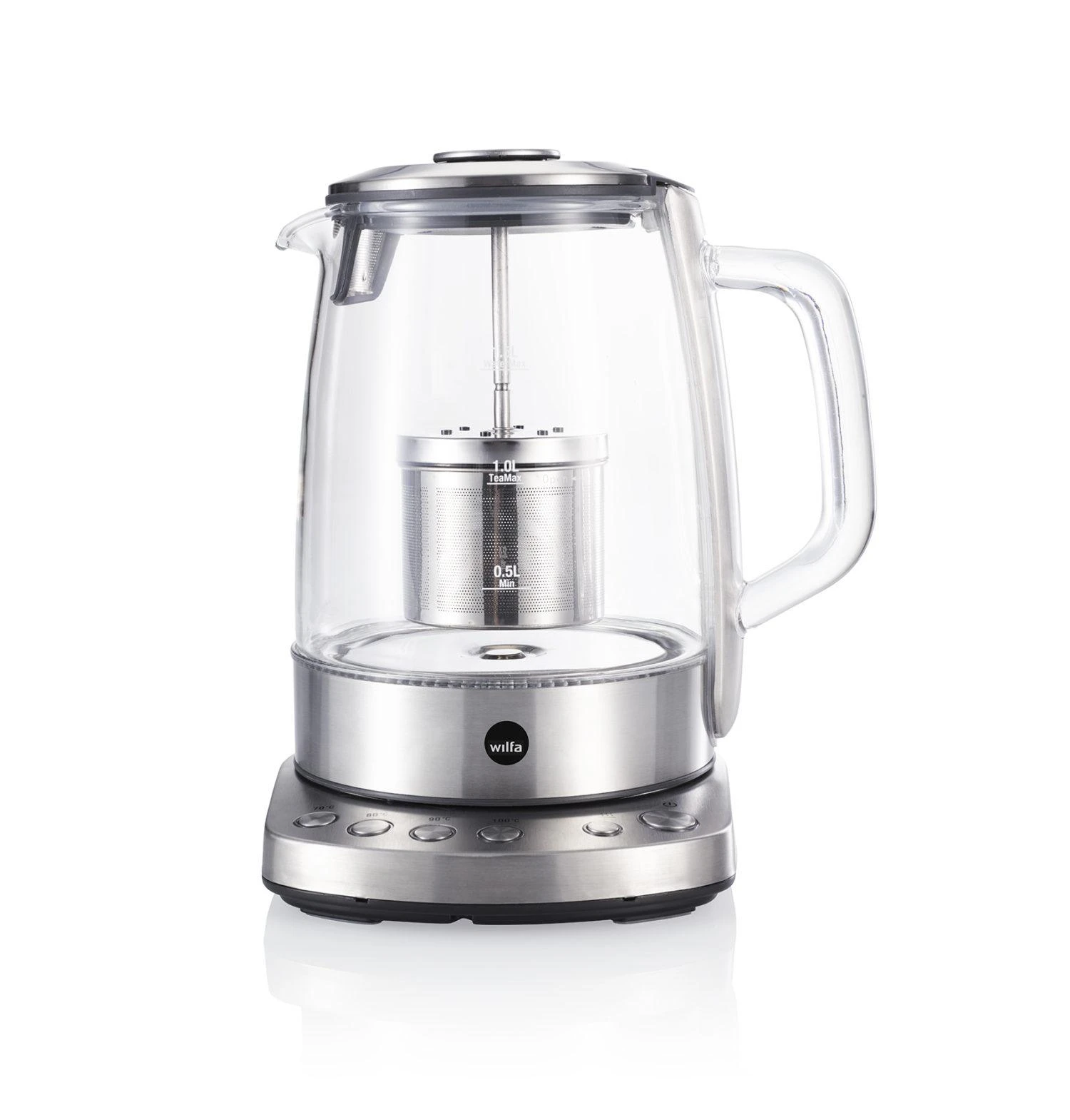 Virdulys arbatai wilfa TM-1500S (1500W, plieno spalvos)