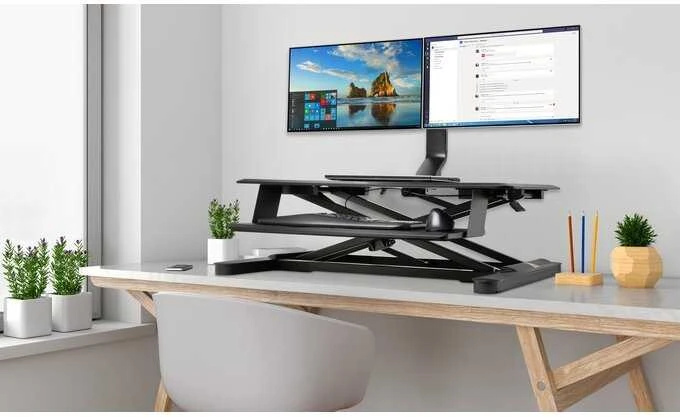 Laikiklis Leitz KENSINGTON space-saving dual monitorius arm