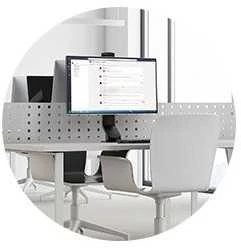 Kensington K55512WW SmartFit Space-Saving Single Monitorius Arm Monitoriaus laikiklis, Juoda