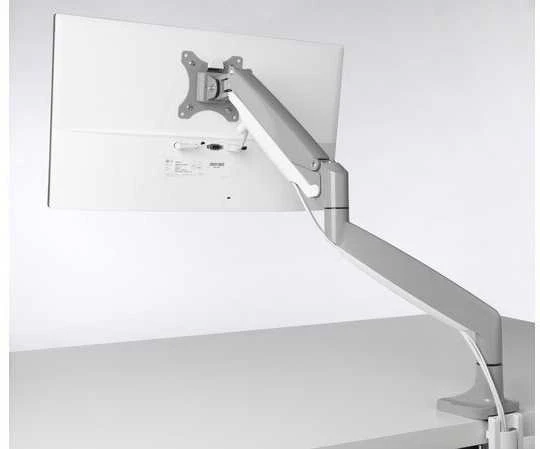Leitz Kensington K55470EU stalinis plokščiųjų ekranų laikiklis 81,3 cm (32") Gnybtas / varžtai Pilka, Sidabras
