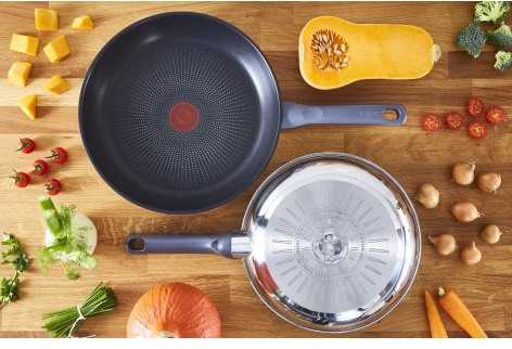 TEFAL | Pan | G7300455 Kasdieninis virėjas | Kepimas | Skersmuo 24 cm | Tinka indukcinei kaitlentei | Fiksuota rankena