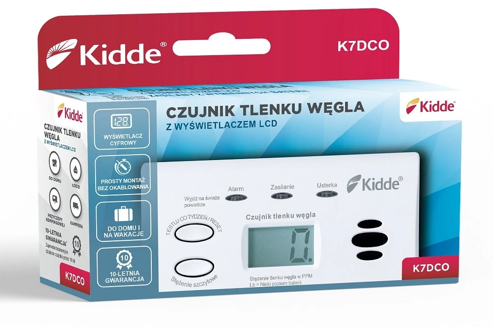 DPM Anglies monoksido jutiklis Kidde K7DCO