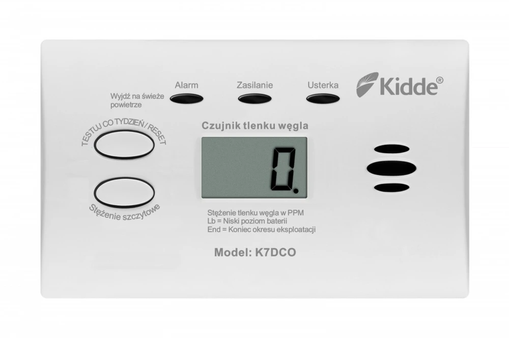 Kidde Anglies monoksido detektorius su ekranu k7dco