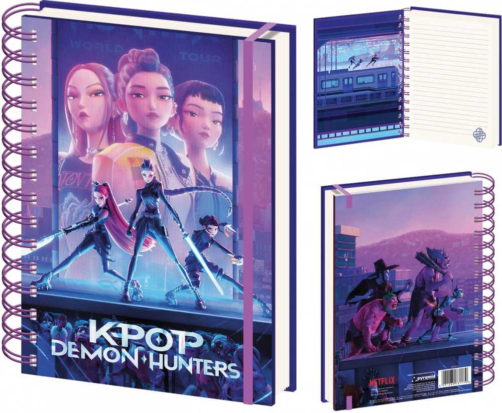 Kids Euroswan Užrašų knygelė spirale A5 k-pop demon hunters