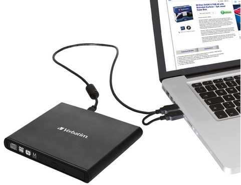 Kietasis diskas Verbatim Išorinis USB 2.0 DVD-RW įrašymo įrenginys 98938