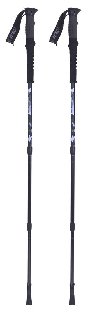 Lazdos Trekingo Viking Nelio Pro Juoda Pilka Balta