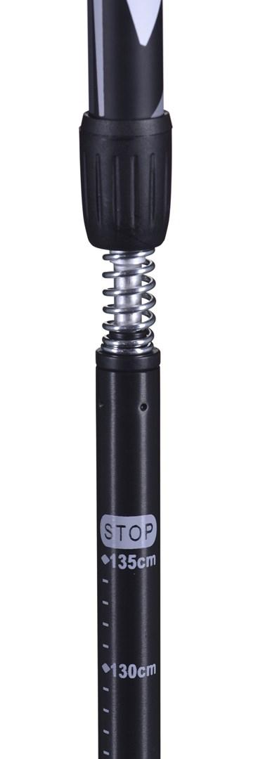 Lazdos Trekingo Viking Nelio Pro Juoda Pilka Balta