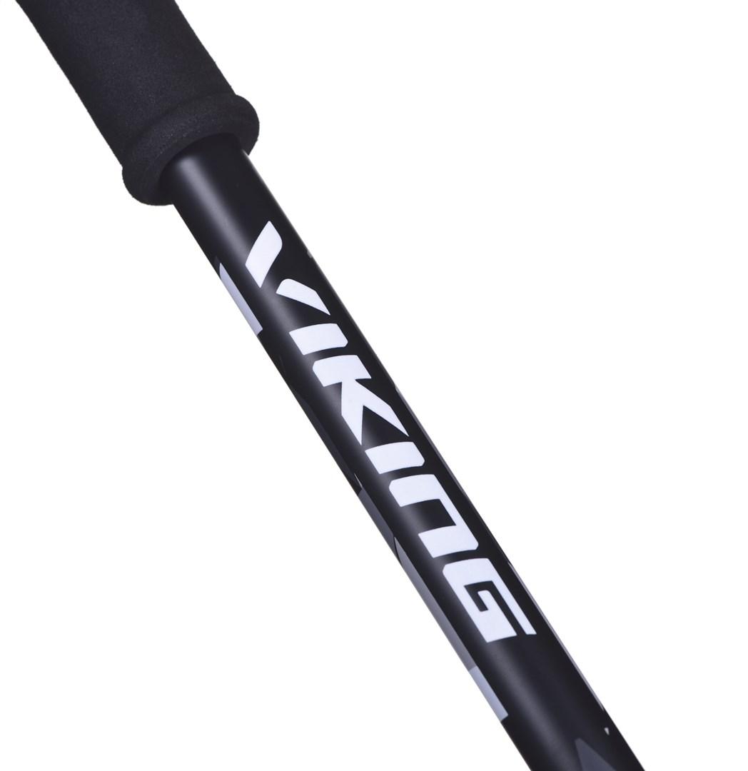 Lazdos Trekingo Viking Nelio Pro Juoda Pilka Balta