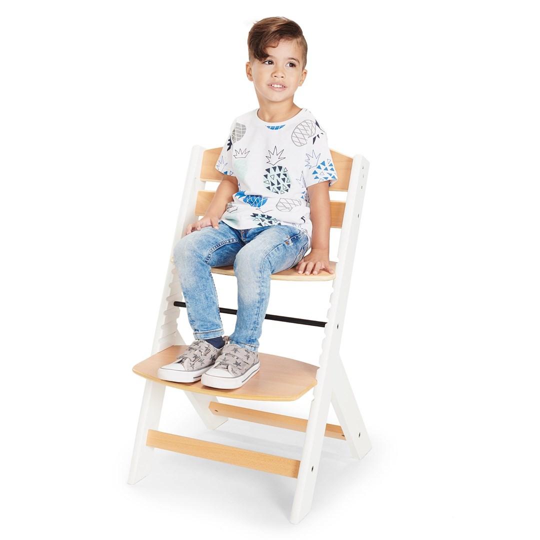KINDERKRAFT maitinimo kėdutė su paminkštinimu ENOCK, juodas and baltas, KHENOC0PBLK0000