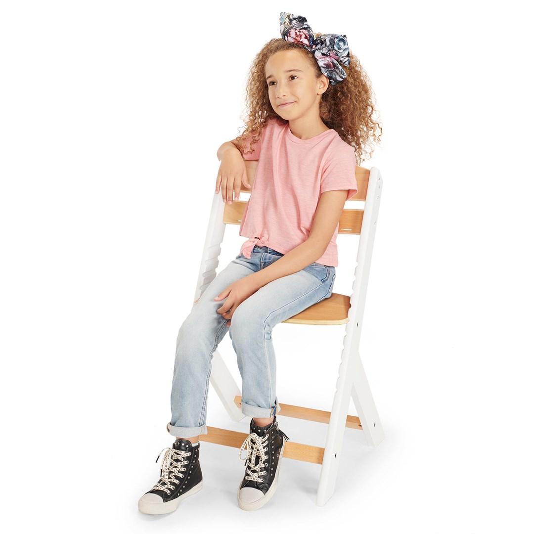 KINDERKRAFT maitinimo kėdutė su paminkštinimu ENOCK, juodas and baltas, KHENOC0PBLK0000