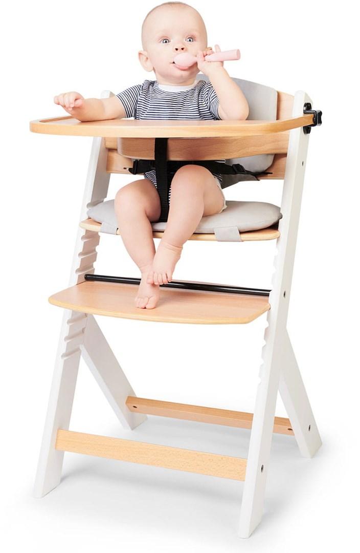 KINDERKRAFT maitinimo kėdutė su paminkštinimu ENOCK, juodas and baltas, KHENOC0PBLK0000