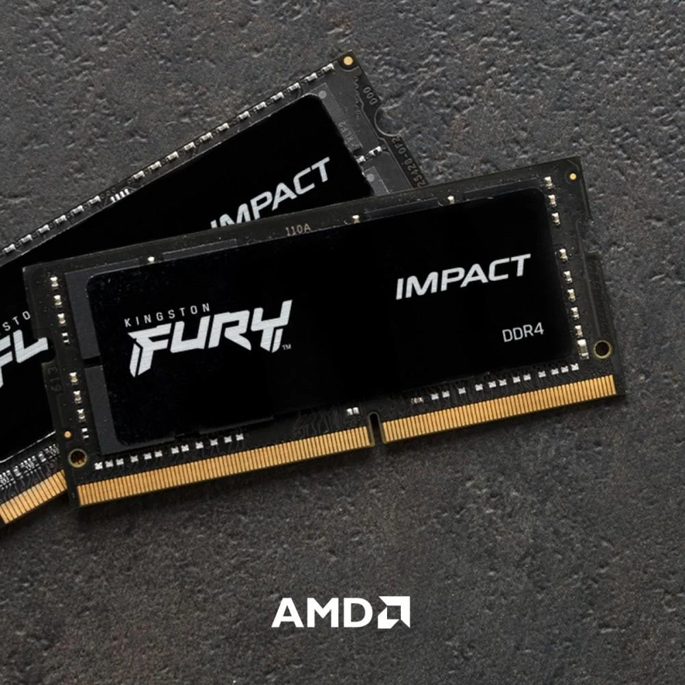 Operatyvioji atmintis (RAM) Kingston Fury Impact, 32GB (16GB 2G x 64-Bit x 2 vnt.) | KF432S20IBK2/32