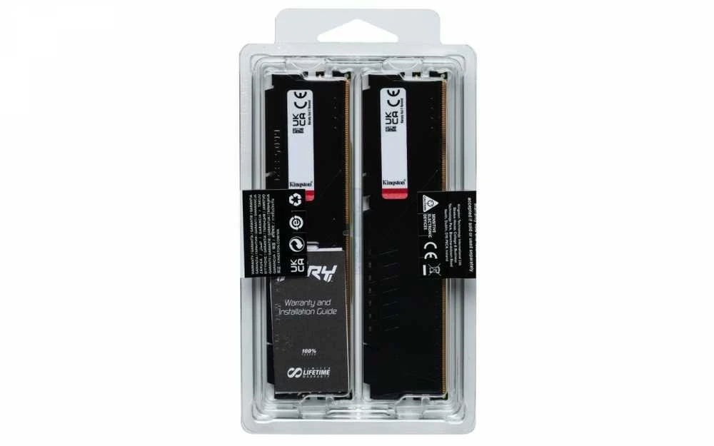 RAM Kingston KF564C32BBEK2-32 32GB 6400MT/s DDR5 CL32 DIMM (Kit of 2) FURY Beast Juodas EXPO | Kingstonas