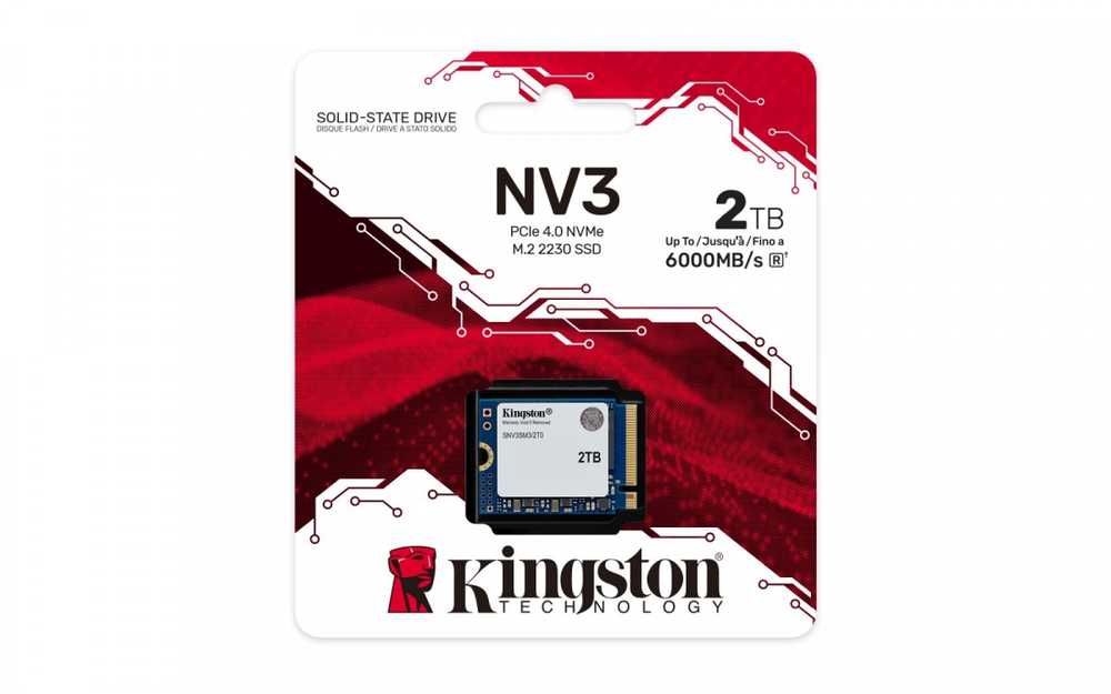 „Kingston NV3 M.2 2230 Pcie 4.0 NVMe 2TB“