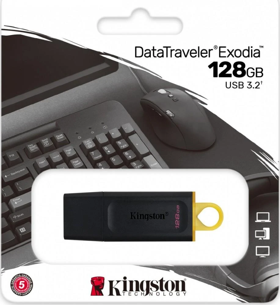 USB laikmena Kingston 128GB USB 3.2 Gen 1 DataTraveler Exodia M