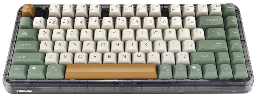 ASUS KD201 Jelly75 Milk Baltas Belaidė klaviatūra