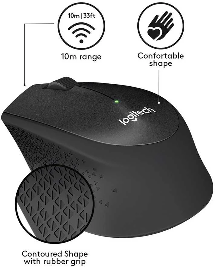 Klaviatūra Pelė logitech m330 910-004909 (usb 2.0; spalva juoda; optinė)