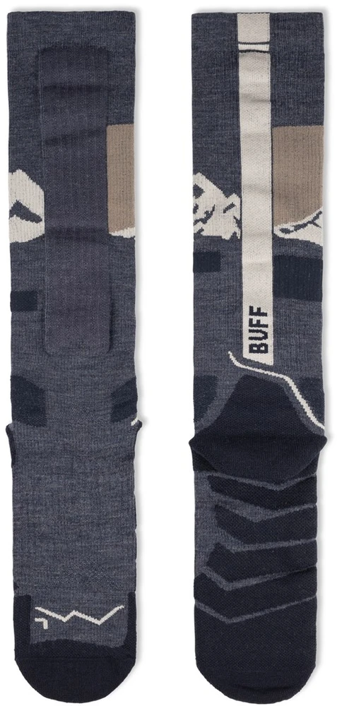 BUFF Merino HW Over The Calf Socks, 01 Night Mėlyna L