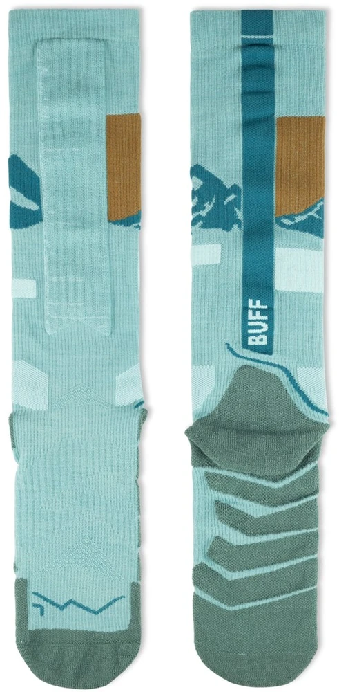 BUFF Merino HW Over Calf Socks HW01, Žalias L