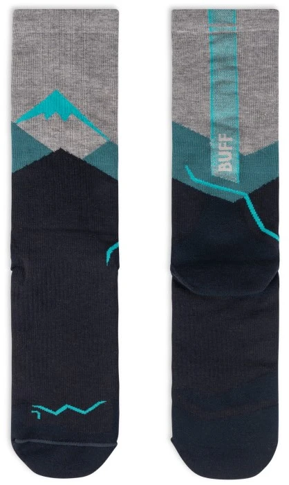 BUFF Merino Lightweight Crew LWC1 kojinės, melsvai žalios, L