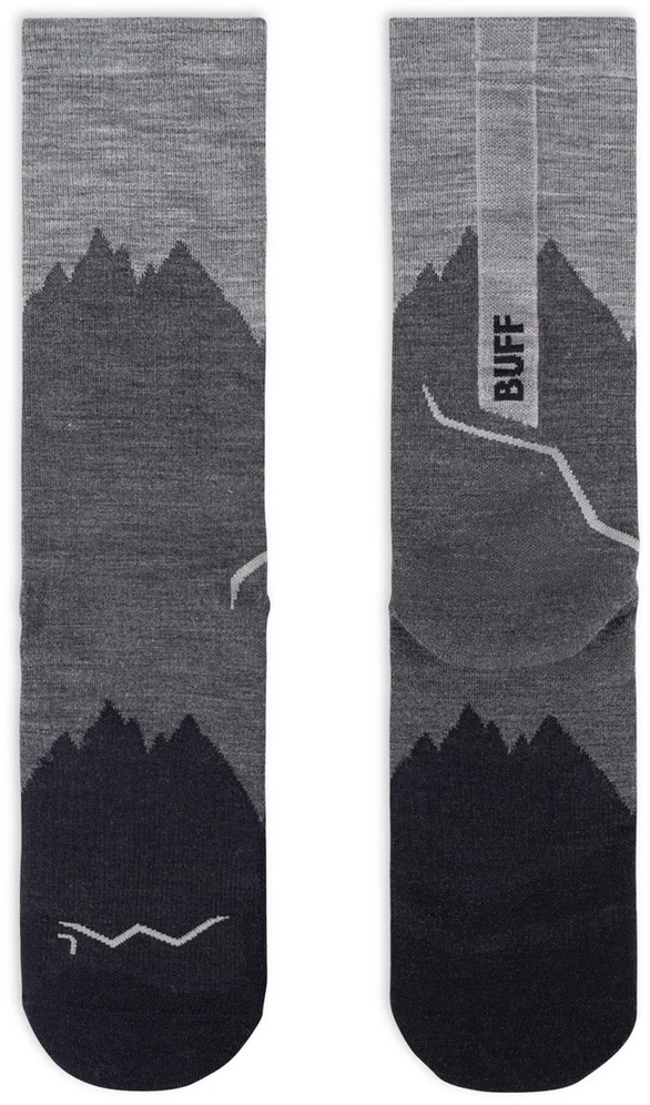 BUFF Merino Lightweight Crew Sock LWC3 Socks, Juodas L