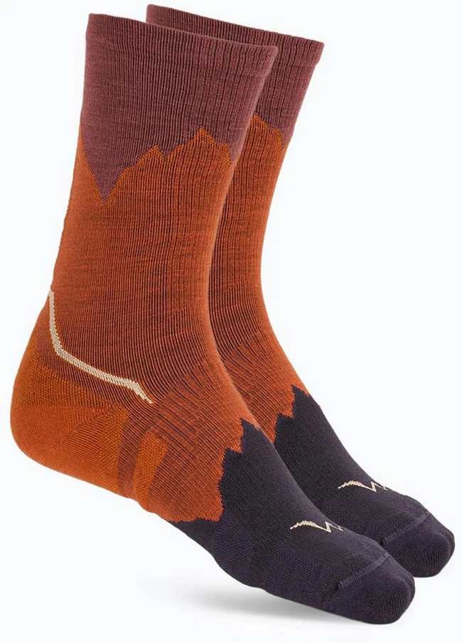 BUFF Merino lengvos kojinės LWC3, rudos, L