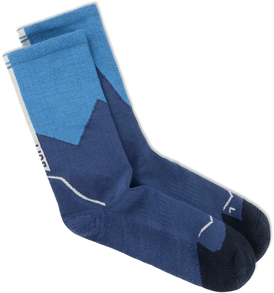 BUFF Merino MW Crew Socks MWC1 Socks, Mėlyna L