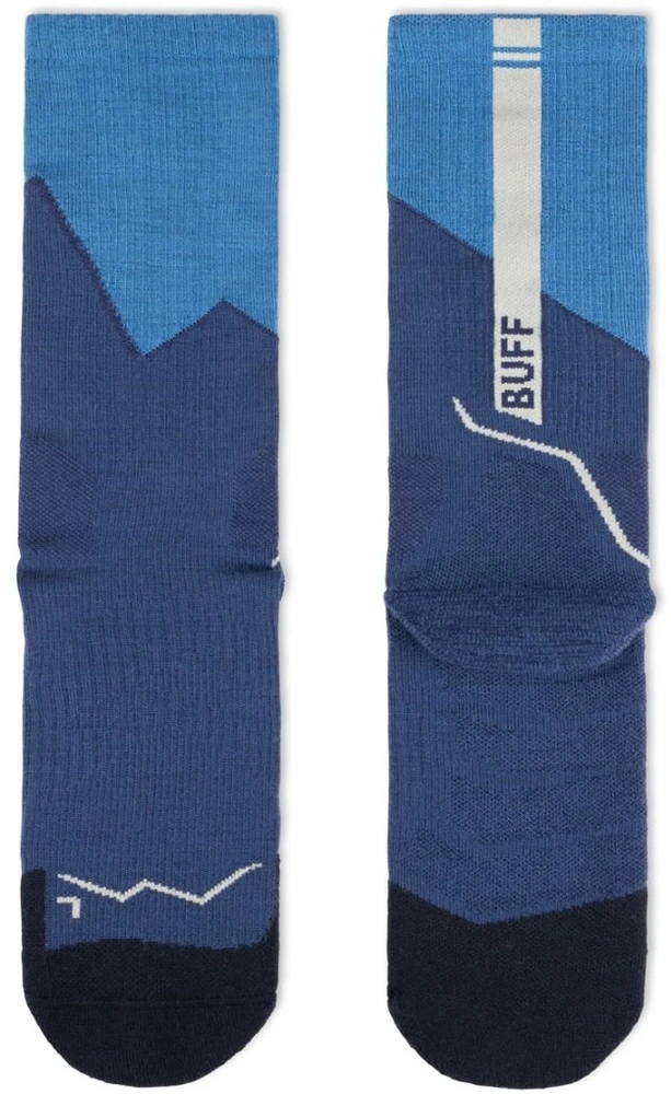 BUFF Merino MW Crew Socks MWC1 Socks, Mėlyna L