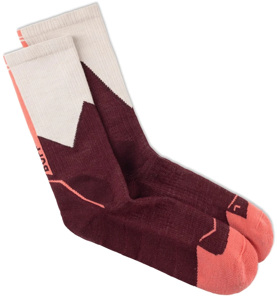 BUFF Merino MW Crew Socks C1 Wine Socks L