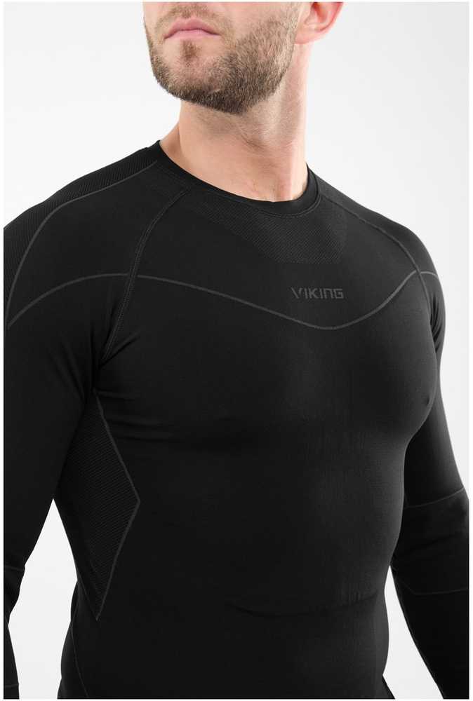 VIKING Gary 3/4 Set Bamboo men's underwear, dydis L, juodas
