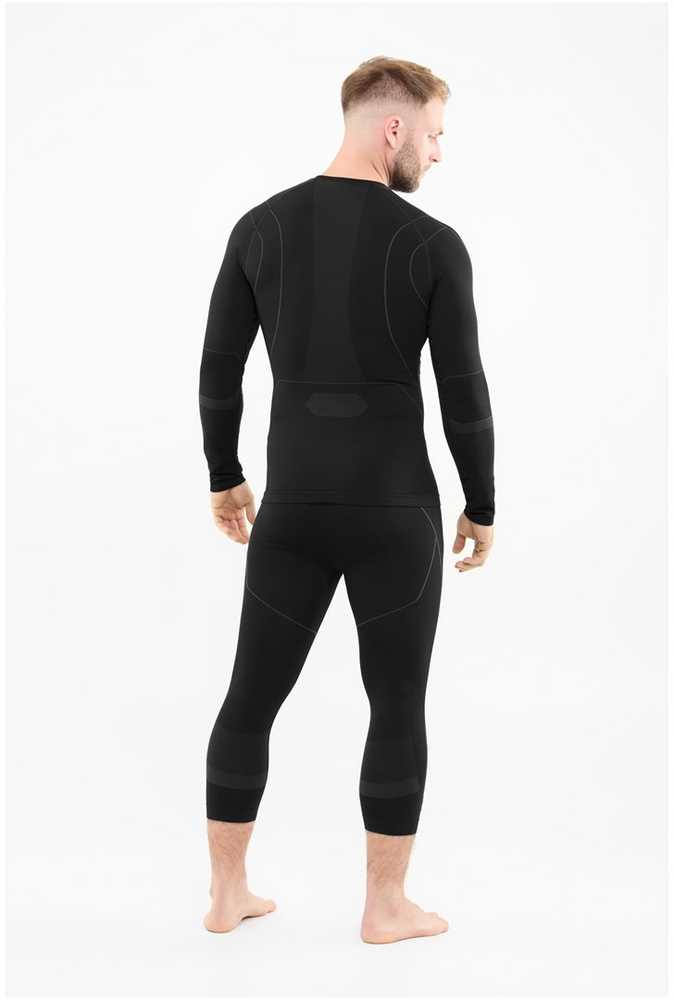 VIKING Gary 3/4 Set Bamboo men's underwear, dydis L, juodas