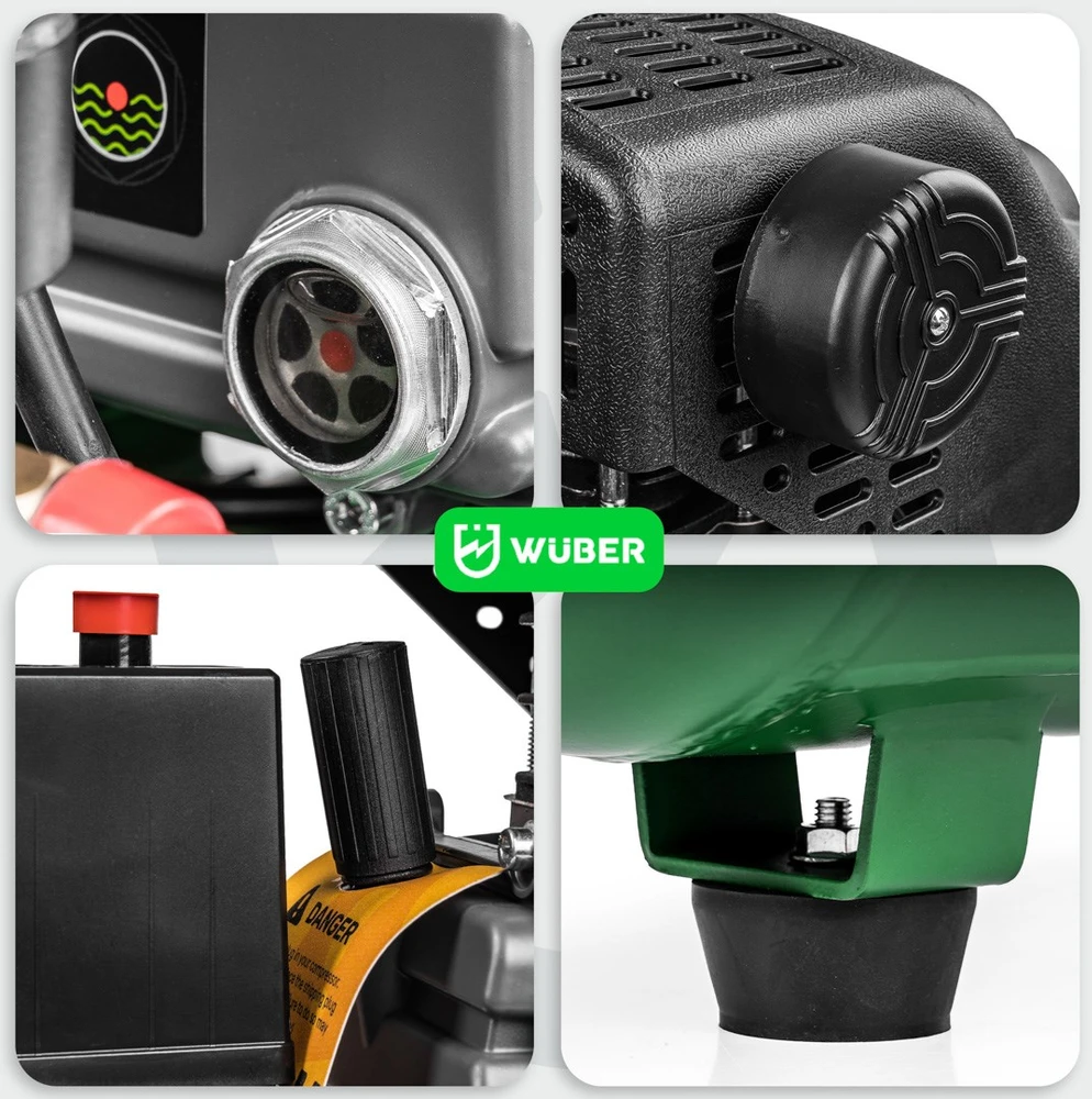 Tepalinis oro kompresorius Wuber W54001, 24 l, 1100 W, 90 l/min, 8 bar