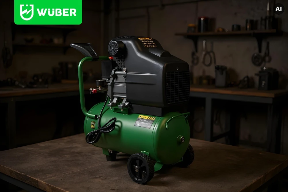 Tepalinis oro kompresorius Wuber W54001, 24 l, 1100 W, 90 l/min, 8 bar