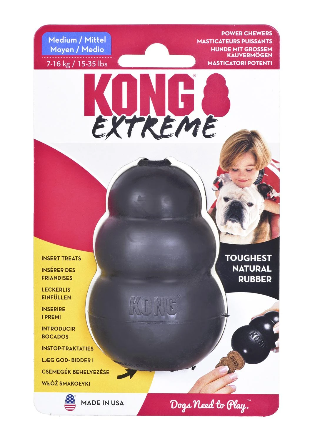 KONG Extreme M guminis žaislas šunims 8cm