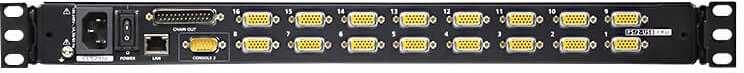 Aten | 16 prievadų PS/2-USB VGA 17 colių LCD KVM per IP komutatorius su grandinės jungtimi ir USB periferinių įrenginių palaikymu | CL5716IM