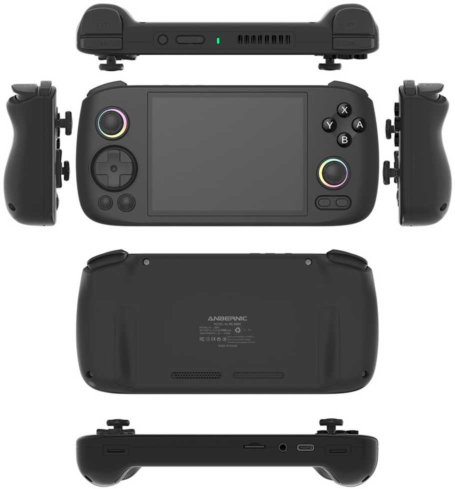Retro gaming console ANBERNIC RG406H Juodas
