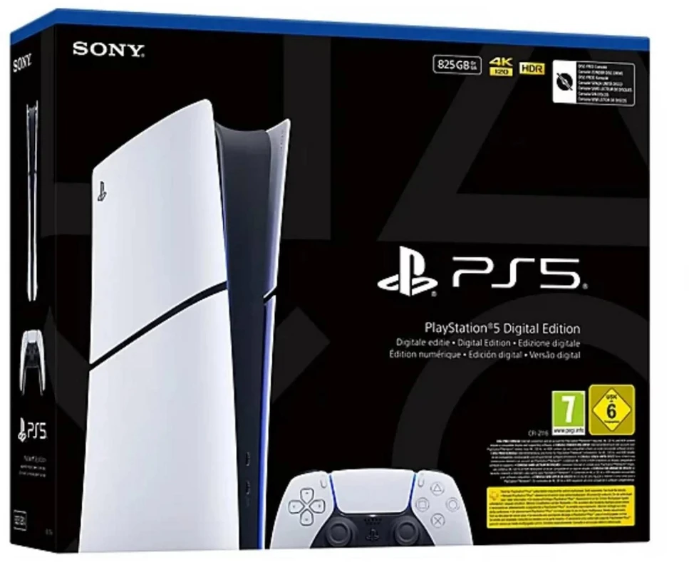 Konsolė Sony PlayStation 5 Digital Slim Edition 825 GB SSD Wi-Fi, Balta